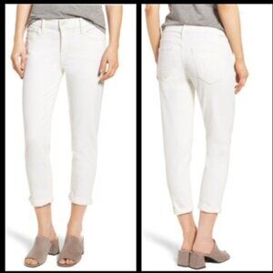 Mother The Dropout Skinny Cropped Jeans White 25